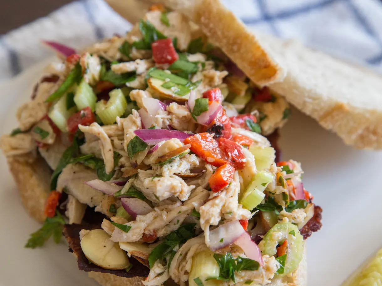 Italian Chicken Salad Sandwiches