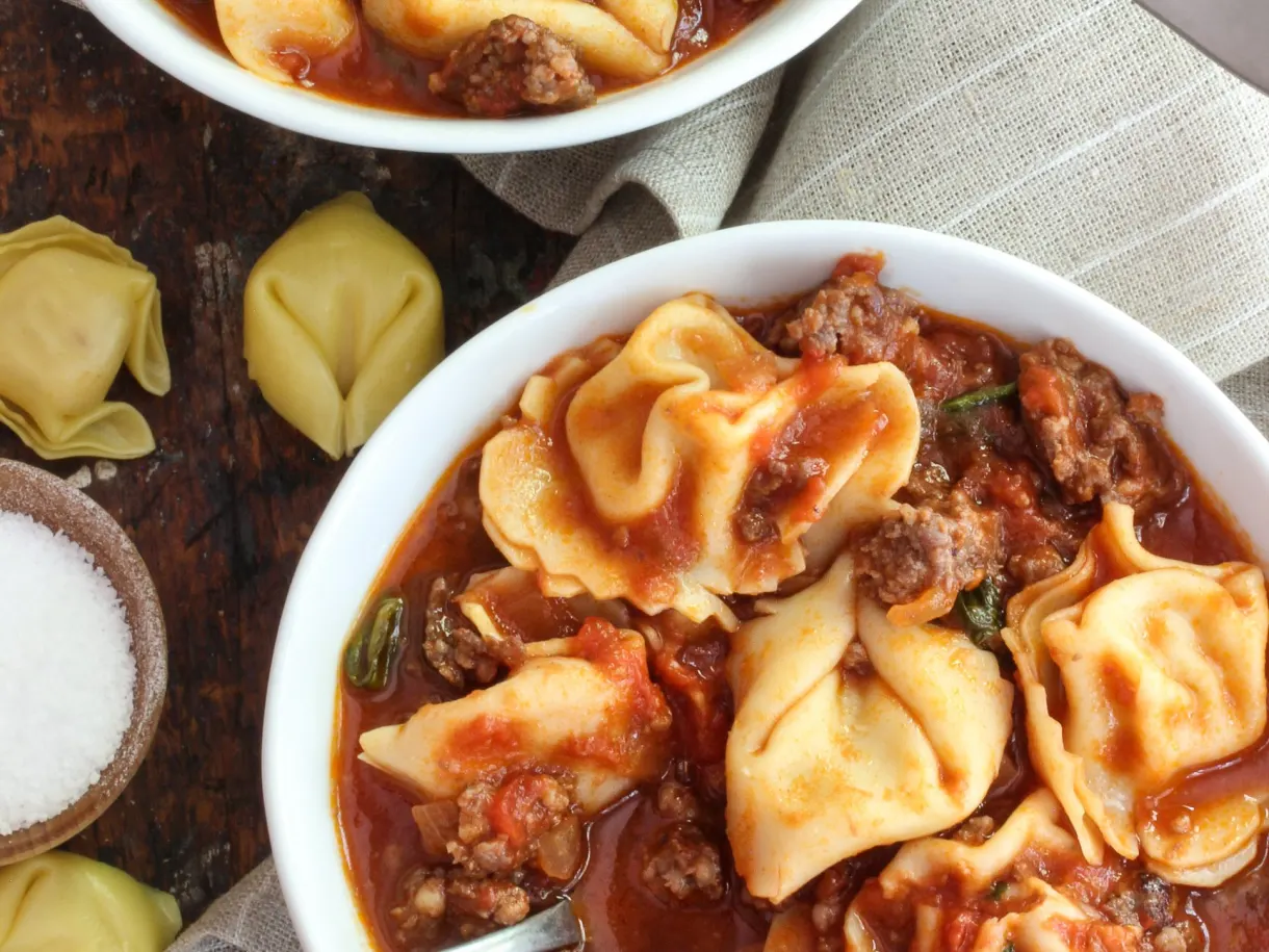 Italian Sausage and Tortellini Soup
