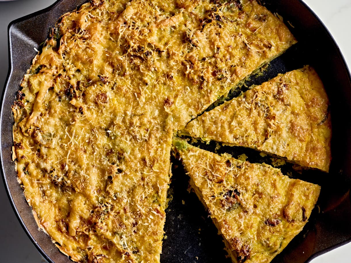 Smoky Brussels Sprouts Frittata