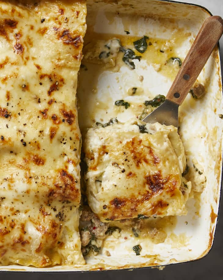 Extra-Cheesy White Lasagna