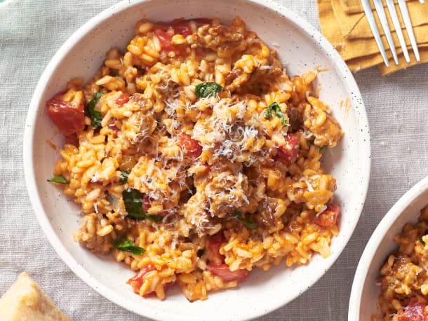 Sausage and Tomato Risotto