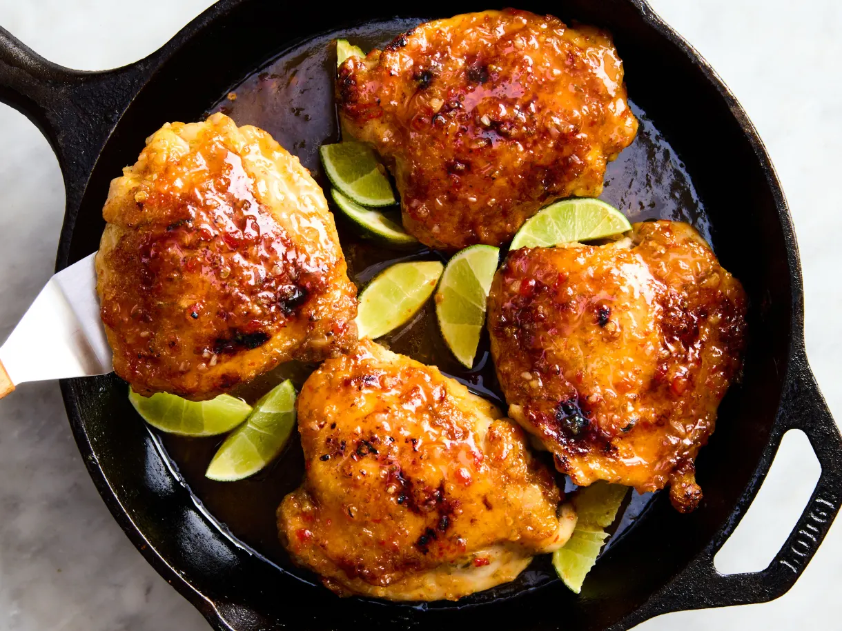 Sweet Chili-Glazed Chicken Thighs