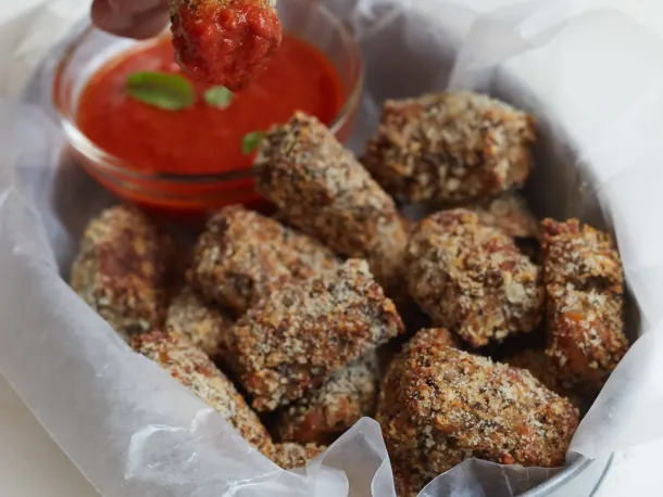 Eggplant Parmesan Two-Bite Tots