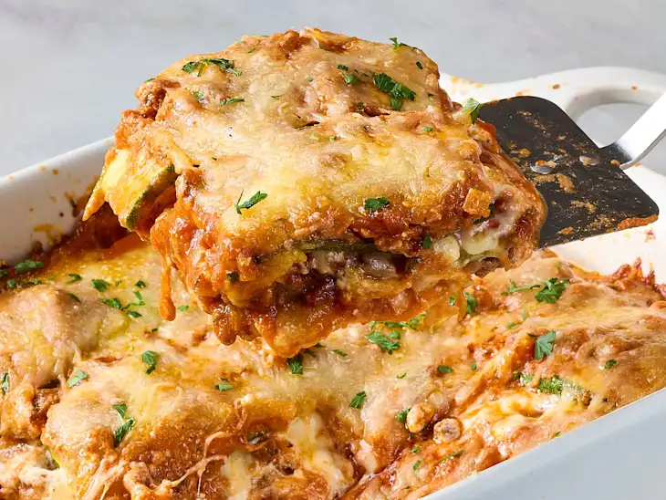 The Best Zucchini Lasagna (Never Soggy!)