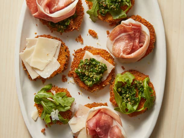 Extra-Crispy Eggplant Crostini