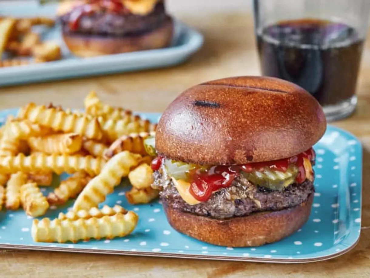 Sheet Pan Burgers and Fries