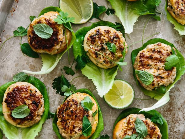 Mini Thai Pork Pitas