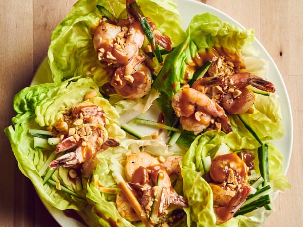 5-Ingredient Shrimp Lettuce Wraps