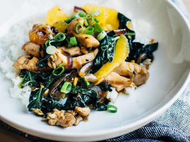 Orange Chicken and Kale Stir-Fry