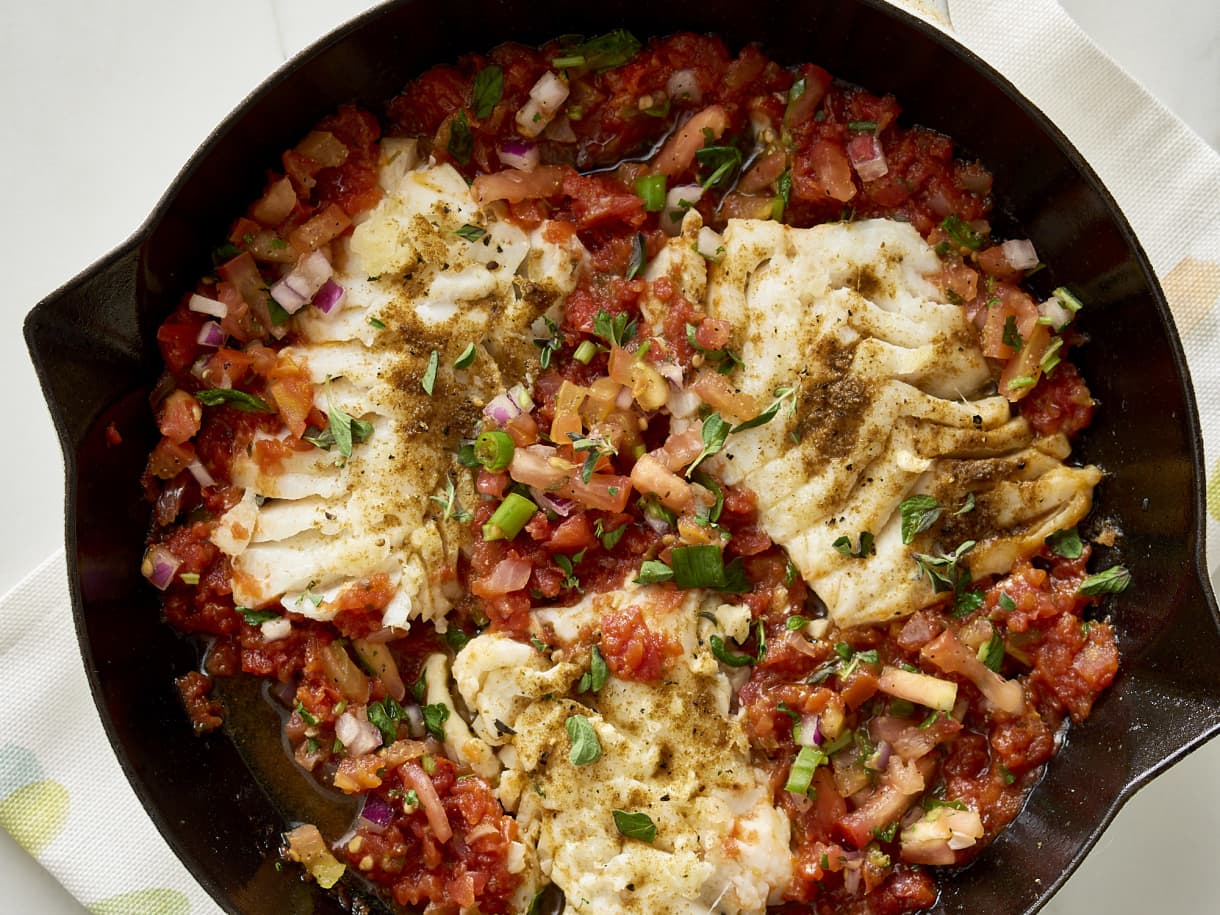 Salsa-Simmered Fish