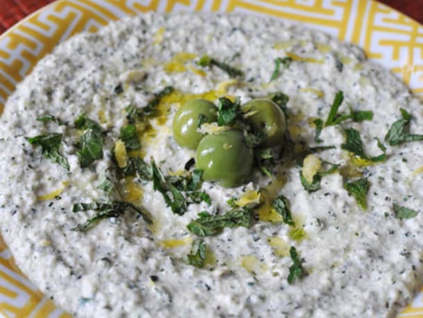 Zucchini, Mint and Yogurt Spread