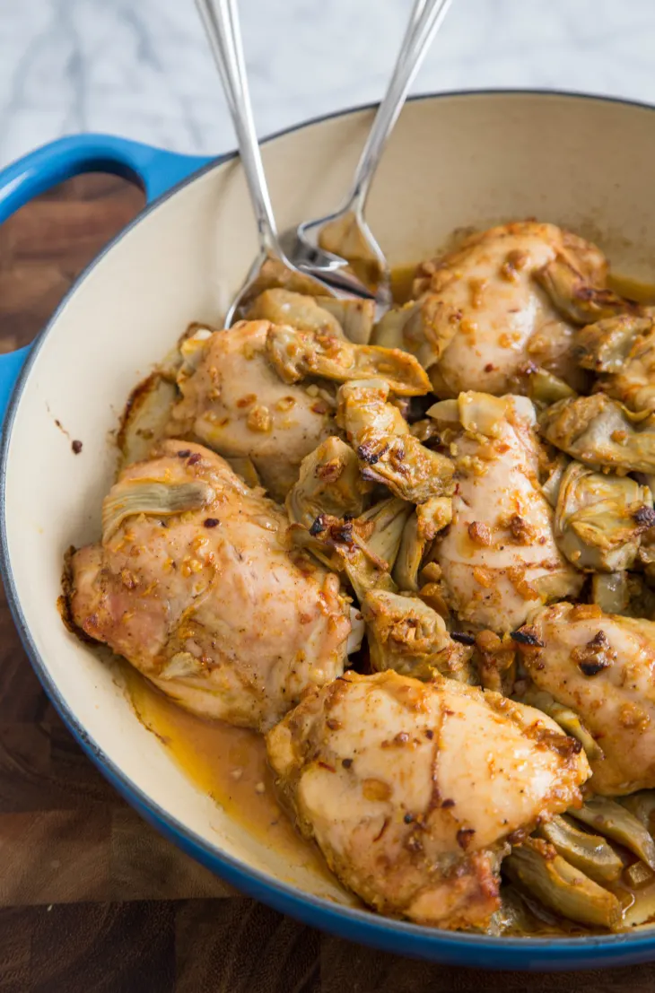 Baked Chicken with Artichokes