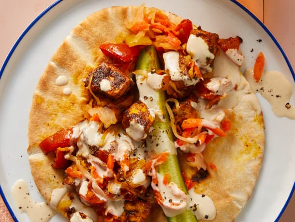 Tofu Shawarma Pita Wraps