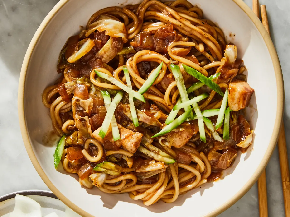 Jjajangmyeon (Korean Black Bean Noodles)