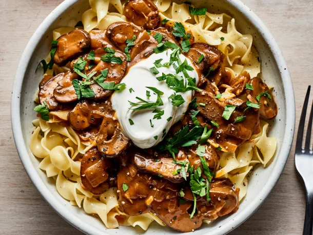 Mushroom Stroganoff