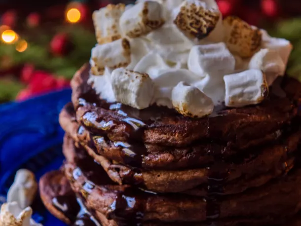 Gluten-Free Mexican Hot Chocolate Pancakes