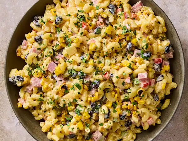 Mexican Macaroni and Bean Salad