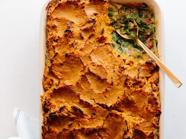 Deep-Dish Shepherd’s Pie with Sweet Potato and Chicken Curry