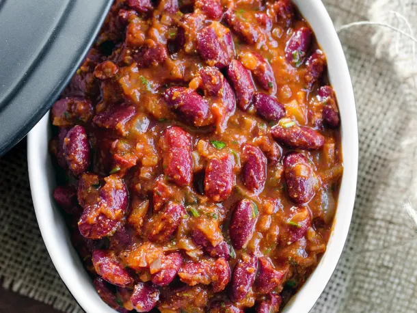 Red Kidney Bean Curry with Rice (Rajmah Chawal)