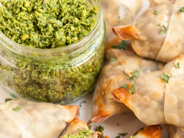 Crispy Baked Samosas with Potatoes and Peas