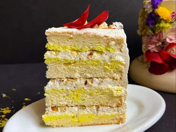 Thandai Layer Cake