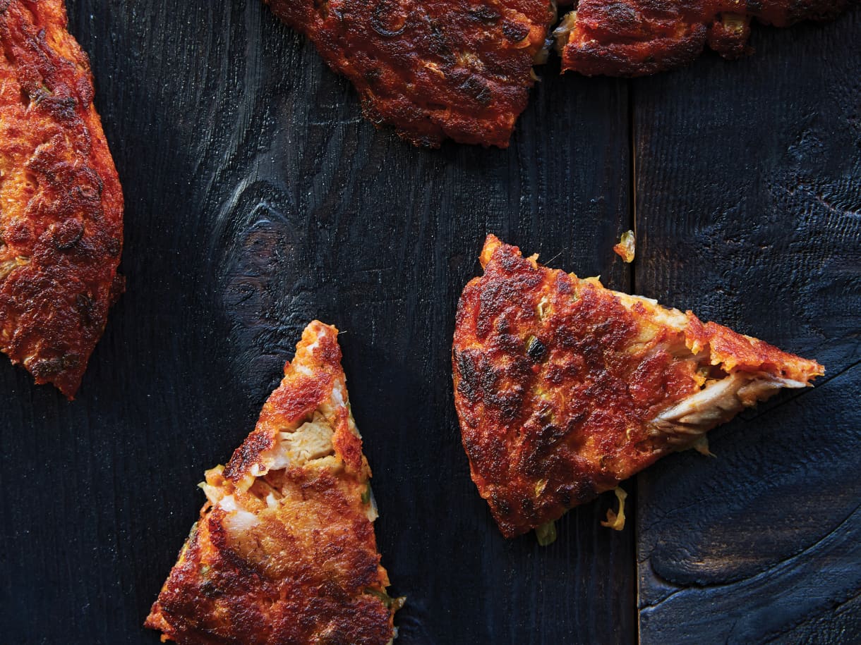 Bacon and Kimchi Pancakes