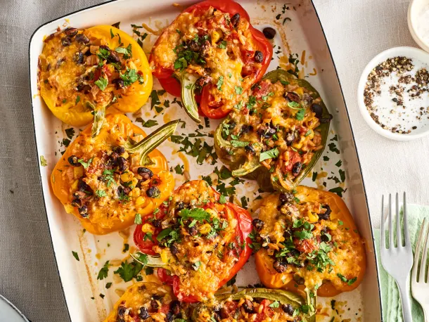 Protein-Packed Vegetarian Stuffed Peppers