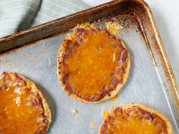 Refried Bean and Cheese Tostadas