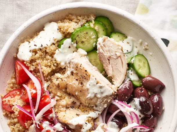 Greek Chicken Grain Bowls