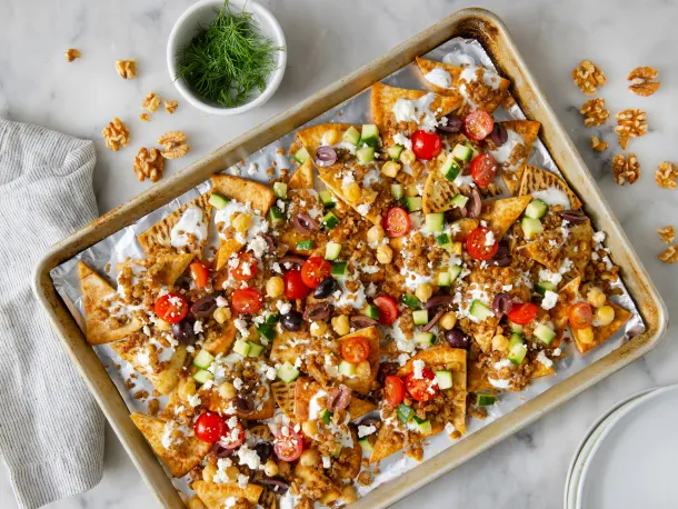 These Greek-Style Nachos Are Packed with Flavor, Protein, and Nutrition