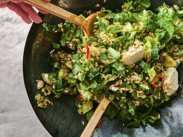 Greek-ish Grain Salad