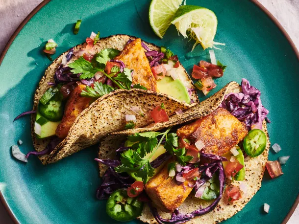 Mahi-Mahi Tacos with Avocado Sauce