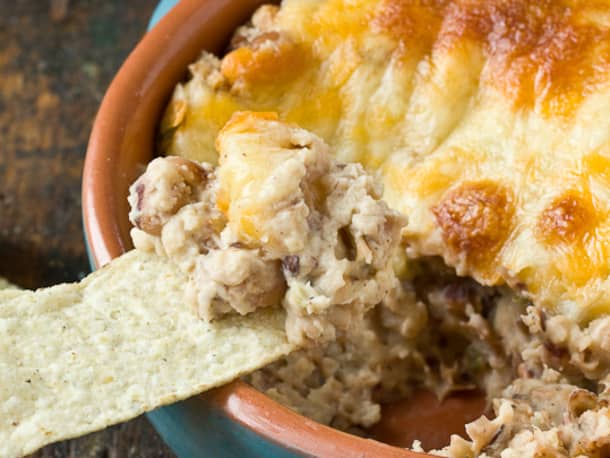 Cheesy Baked Black-Eyed Pea Dip