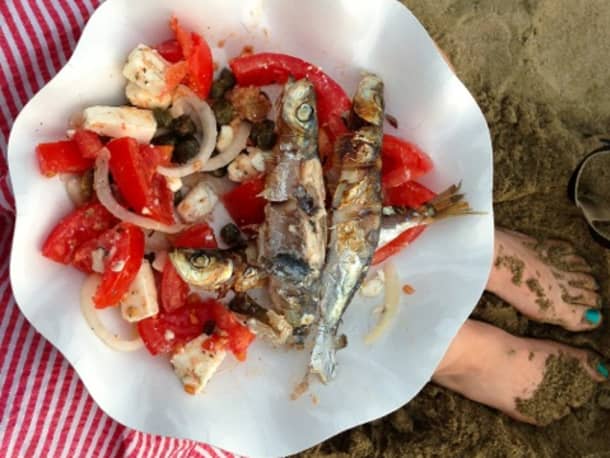 Paximadi Bread Salad with Tomatoes, Feta and Capers