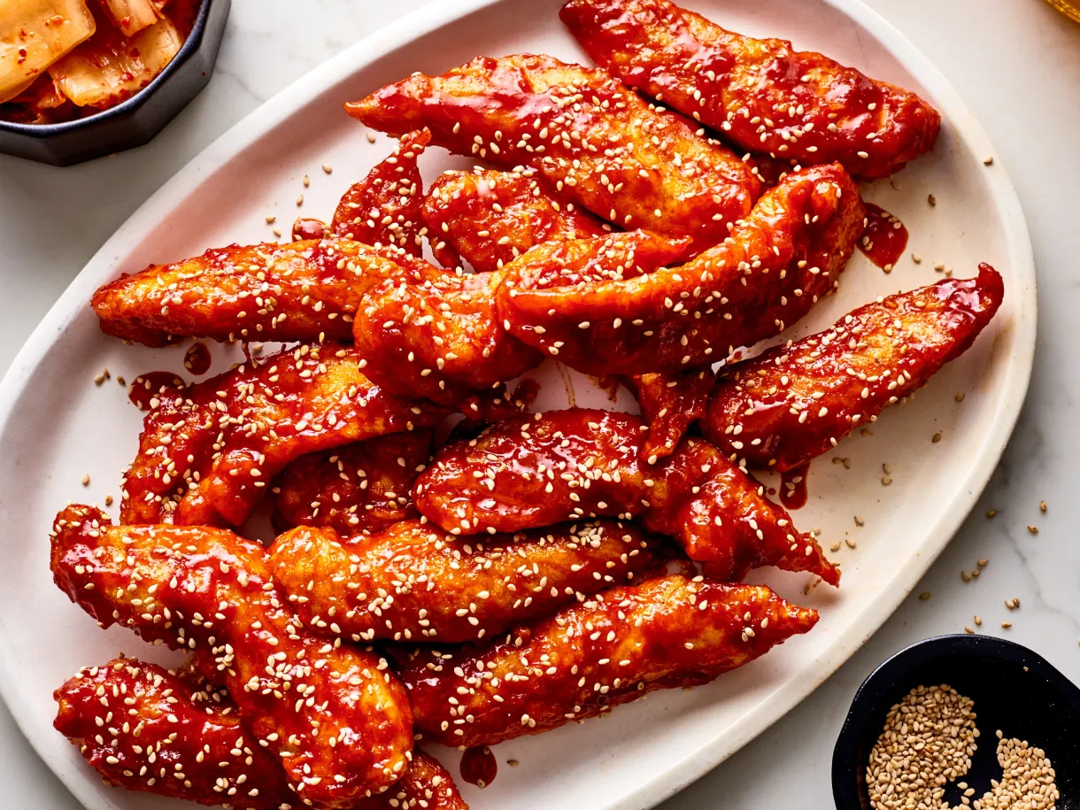 Honey-Gochujang Fried Chicken Tenders