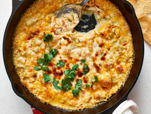 White Chicken Chili Skillet Dip