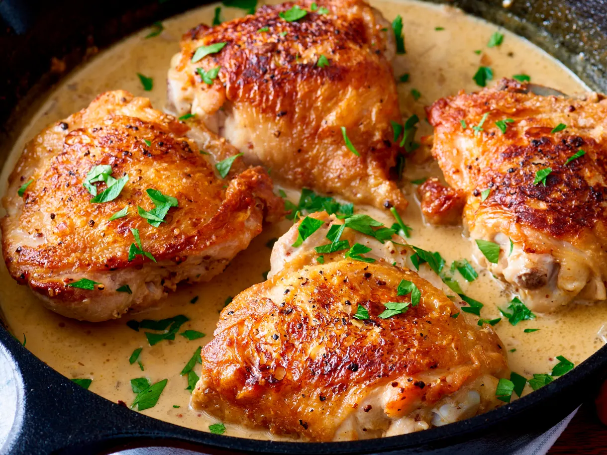 Creamy French Mustard Chicken