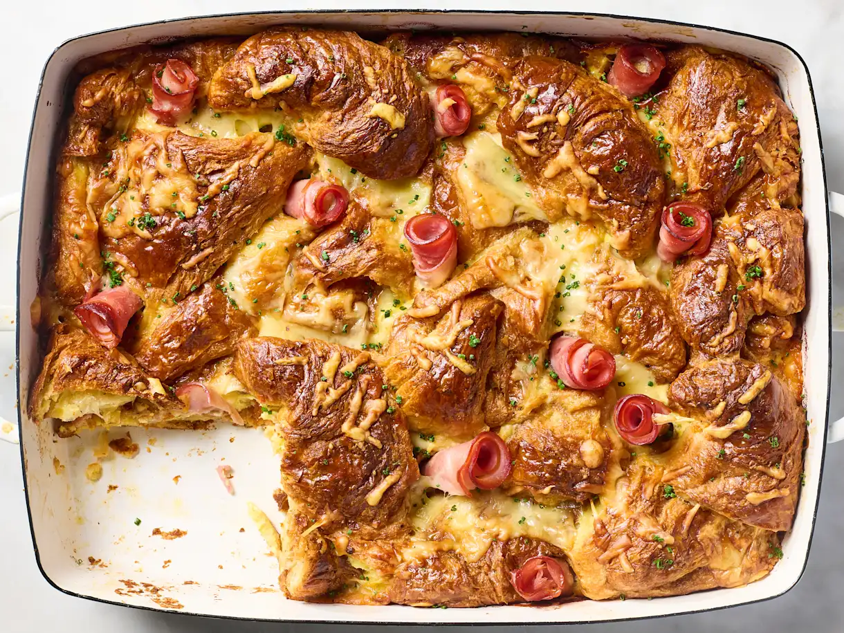 French Croissant Breakfast Bake