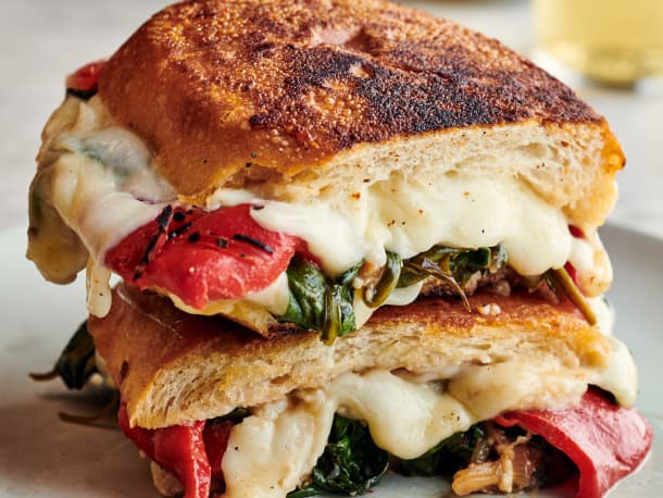 Spinach and Feta Grilled Cheese