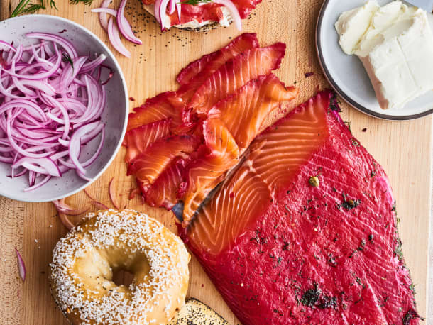 Beet-Cured Salmon