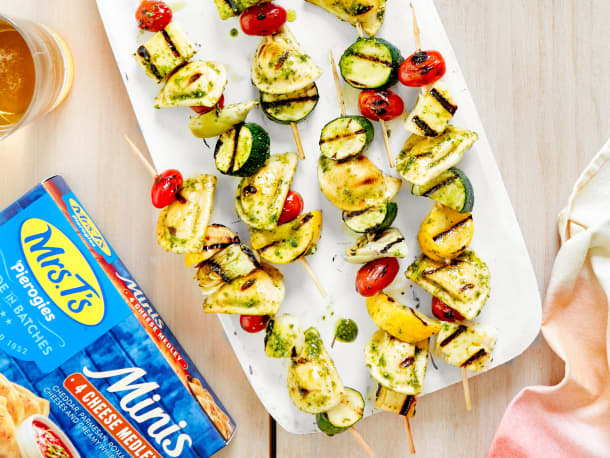 2 Ideas for Easy Grilled Mini Pierogy Kebabs