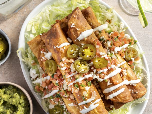 Crispy Chicken Taquitos
