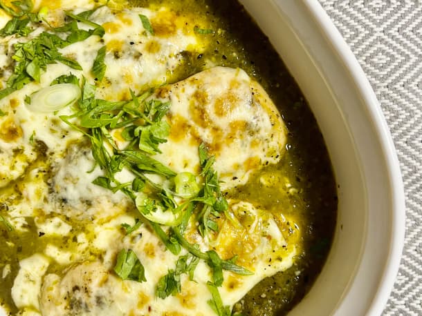 Cheesy Baked Salsa Chicken