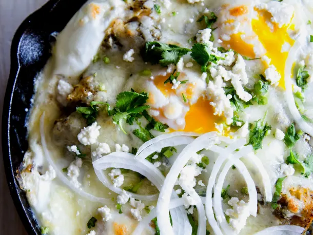 Baked Egg and Chorizo Enchiladas