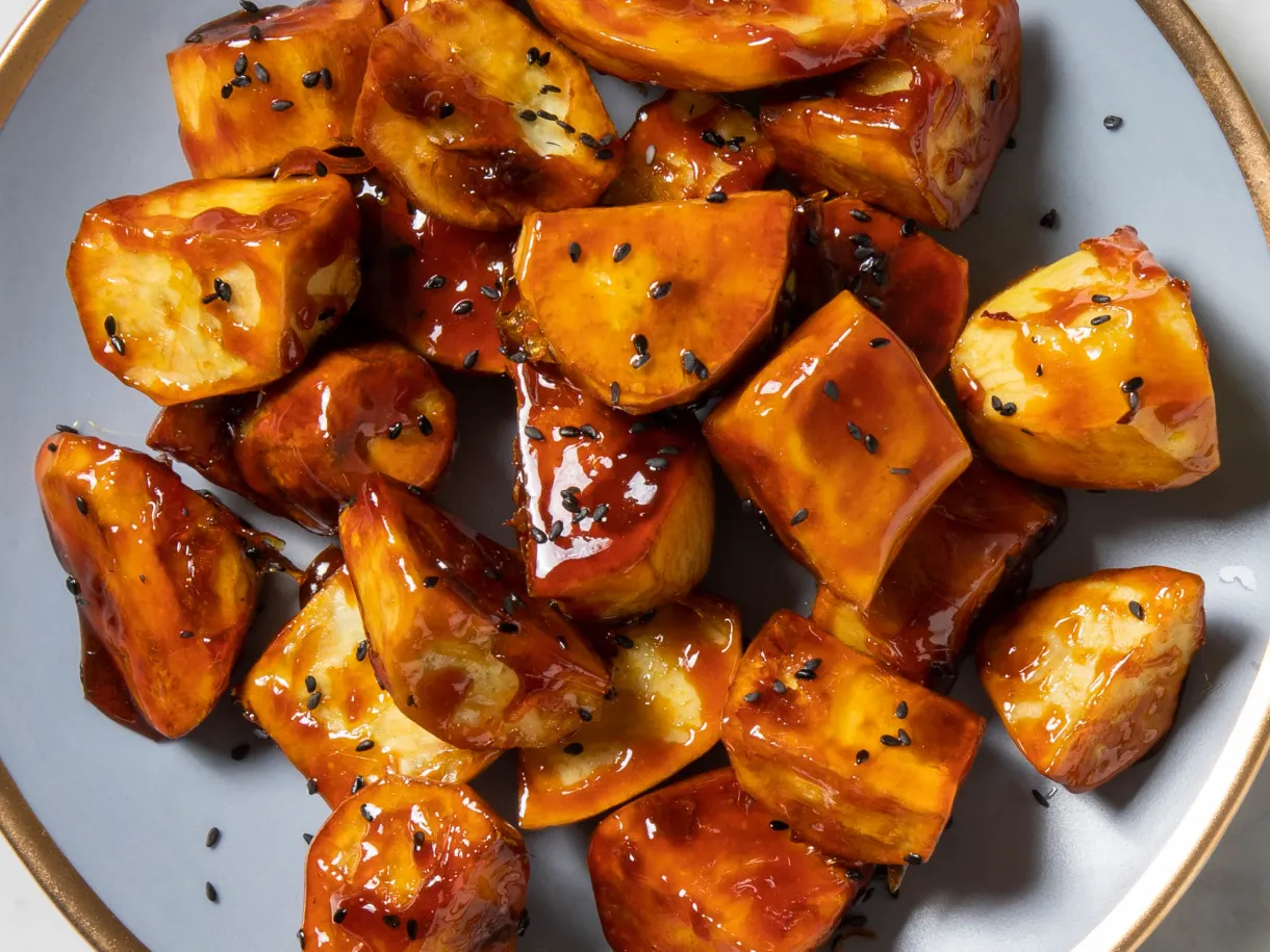 Goguma Mattang (Korean Candied Sweet Potatoes)
