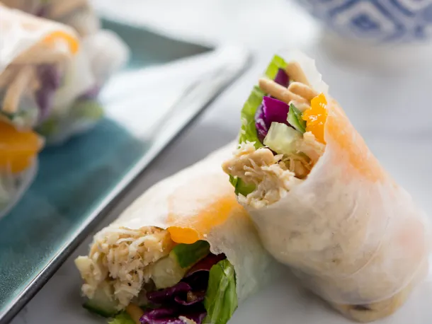 Chinese Chicken Salad Spring Rolls