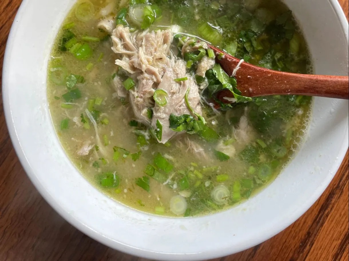 Ginger Chicken Soup with Yuzu Kosho