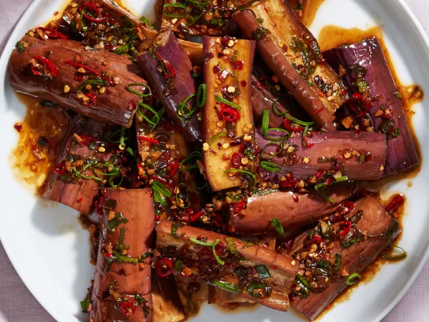 Chinese-Style Spicy Eggplant Salad