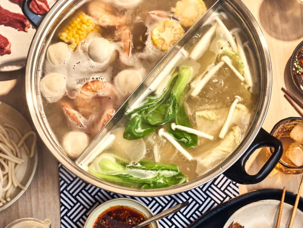 TJ Lee’s Hot Pot with Homemade Pork Bone Broth