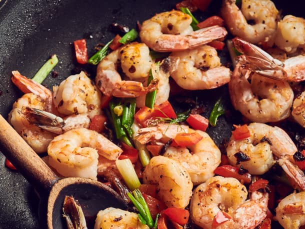 Spicy Chili Crisp Sautéed Shrimp